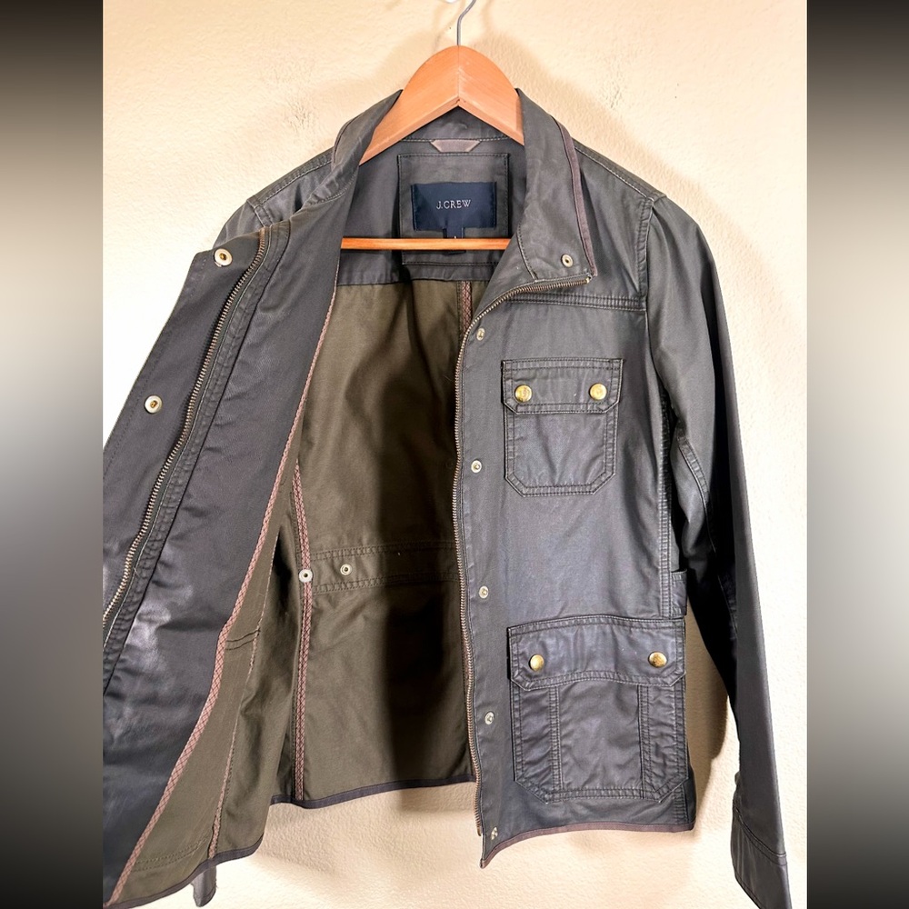 J. Crew Downtown Field Utility Jacket in Olive Green - Picture 11 of 16